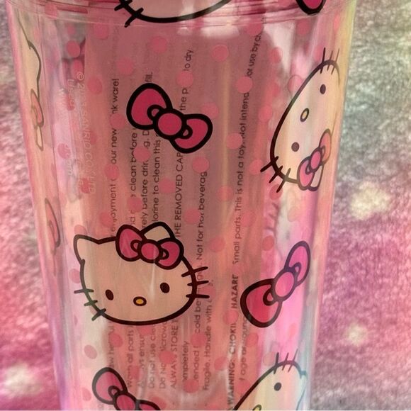 Hello Kitty Glitter Acrylic Travel Cup - Picture 3 of 7